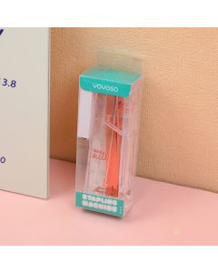 Acrylic Transparent Stapler With 1000 Staples-Rose Gold