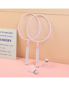 Children's Badminton Racket 2pcs-Purple