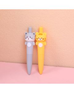Cat Diary Series Big Head Gel Pen-Black