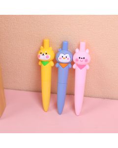 Cute Pet Park Big Head Gel Pen-Black