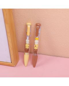 Little Bear Cheese Stackable Gel Pen-Blue