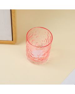 Heavy-Bottomed Glass Cup-Pink