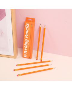 Orange Hb Pencil With Box-12pcs