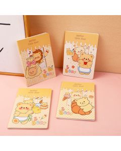 16K Hollow Yellow Bear Suture Notebook 20 Sheets