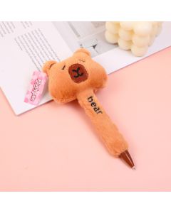 Cute Bear Fluffy Gel Pen-Blue