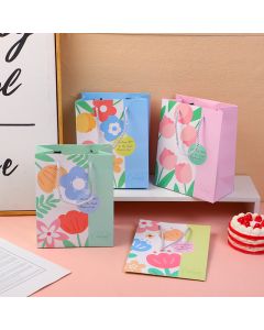 Tulip Floral Series Vertical Gift Bag-Large