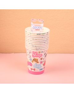 Sleeping Party Paper Cups 10pcs