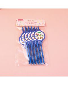 Party Car Series Paper Straws 10pcs