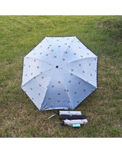 Lace Bow Tri-Fold Umbrella