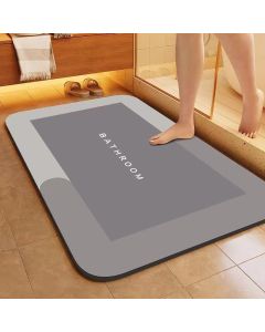 Gray Simple Diatomite Mat