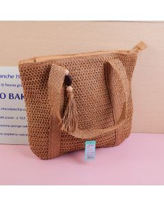 Square Woven Large Shoulder Bag