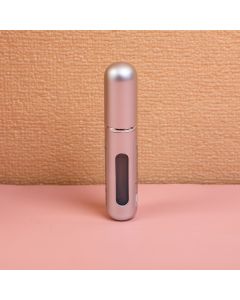 Refillable Perfume Dispenser Bottle 5ml-Frosted Silver