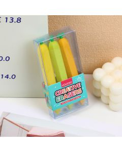 Banana Sharing Eraser 3pcs