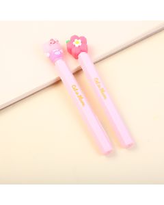 Cherry Blossom And Cat Lipstick Gel Pen-Blue