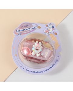 Cute Space Series Oval Contact Lens Case