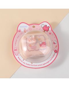 Cute Creamy Series Contact Lens Case With Mirror