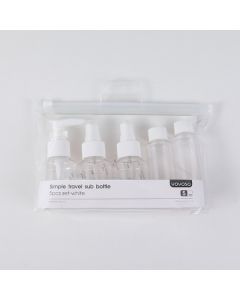 Simple Travel Sub Bottle 5pcs Set-White