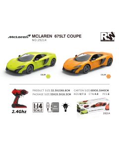 Rw 1:14 Scale Mclaren 675Lt Remote Control Car