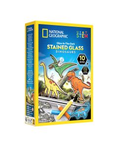 National Geographic Gid Stained Glass Dinosaurs