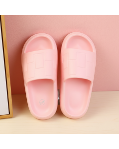 Mini Biscuit Couple Women's Household Slippers Size 38-39 (Misty Pink)